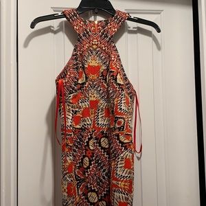 Maggy London size 2 halter midi dress